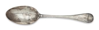 (ADAMS, JOHN.) Silver spoon said to have belonged to Adams.